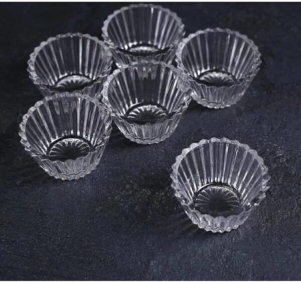 6 db-os üveg mini szósztál készlet - lekvárhoz, mézhez és desszertekhez-2