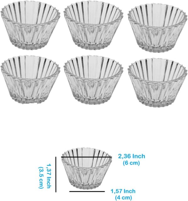 6 db-os üveg mini szósztál készlet - lekvárhoz, mézhez és desszertekhez-4