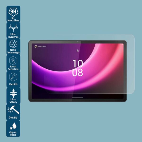 Lenovo P11 TB350FU 11.5 hüvelykes tablethez készült Wontis Nano Képernyővédő Fólia, ultra vékony és 9H keménységű védelem