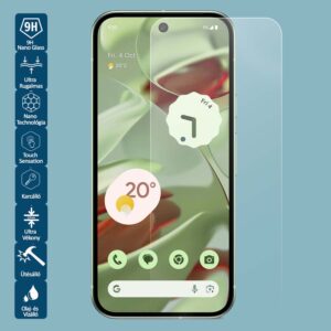 google Pixel 9 készült Wontis Nano Képernyővédő Fólia, ultra vékony és 9H keménységű védelem