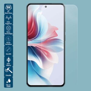 OPPO A17 készült Wontis Nano Képernyővédő Fólia, ultra vékony és 9H keménységű védelem