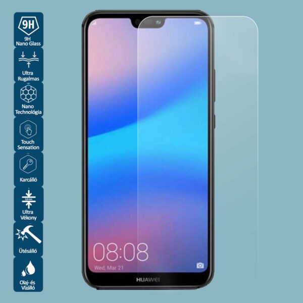 Huawei P40 készült Wontis Nano Képernyővédő Fólia, ultra vékony és 9H keménységű védelem