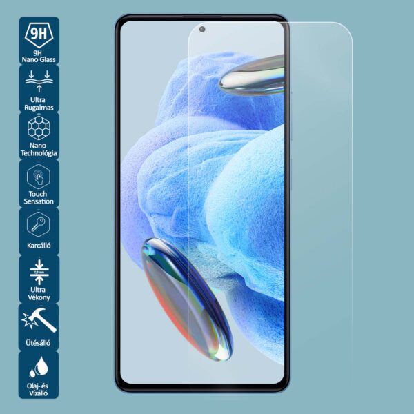 Xiaomi Redmi Note 12 Pro készült Wontis Nano Képernyővédő Fólia, ultra vékony és 9H keménységű védelem